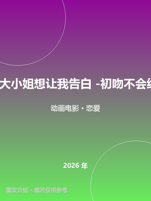 辉夜大小姐想让我告白 -初吻不会结束- 海报